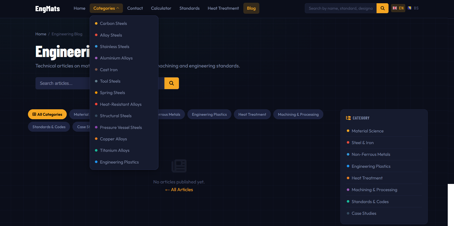 EngMats - Engineering Reference Site
